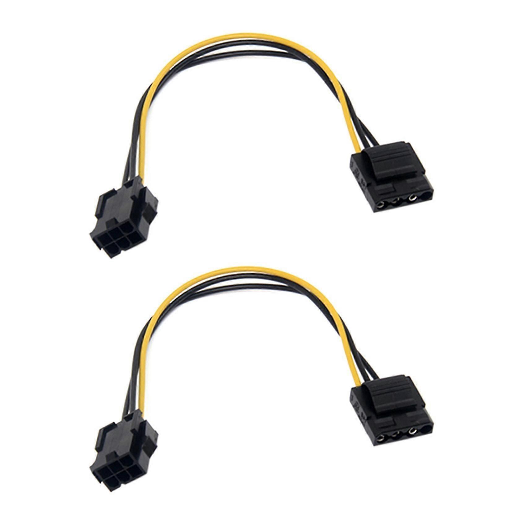 20 Stück Molex zu PCI-e Netzteil IDE 4 Pin 4 Pin Buchse zu 6 Pin Buchse 6Pin Grafikkarte