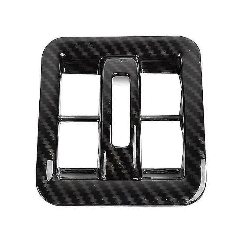 Dashboard Window Switch Button Cover Trim per Wrangler Jk 2011-2017 Accessori interni, Abs Carbon Fiber