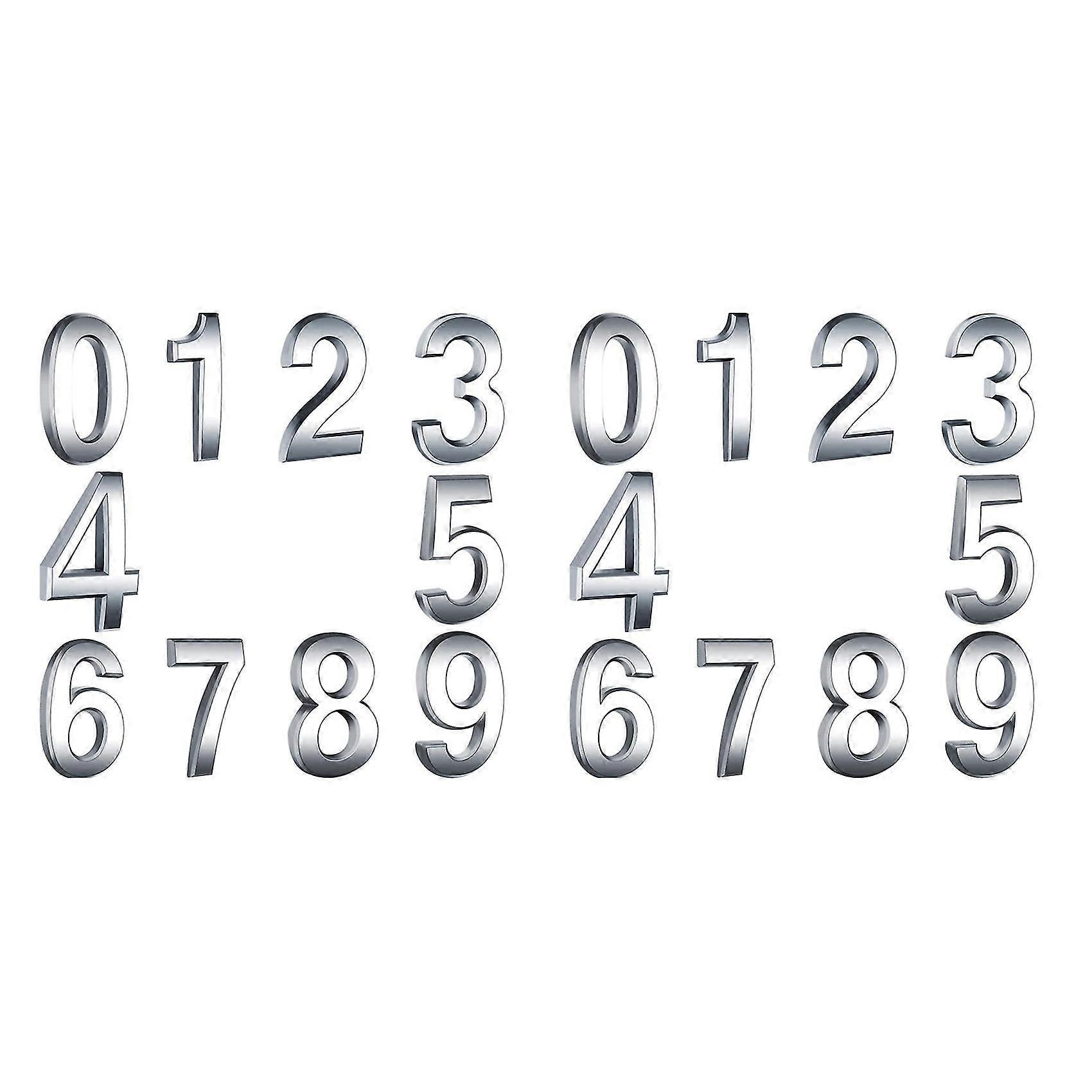 20x Self-adhesive Door House Numbers Mailbox Numbers Street Address Numbers For Residence And Mailb