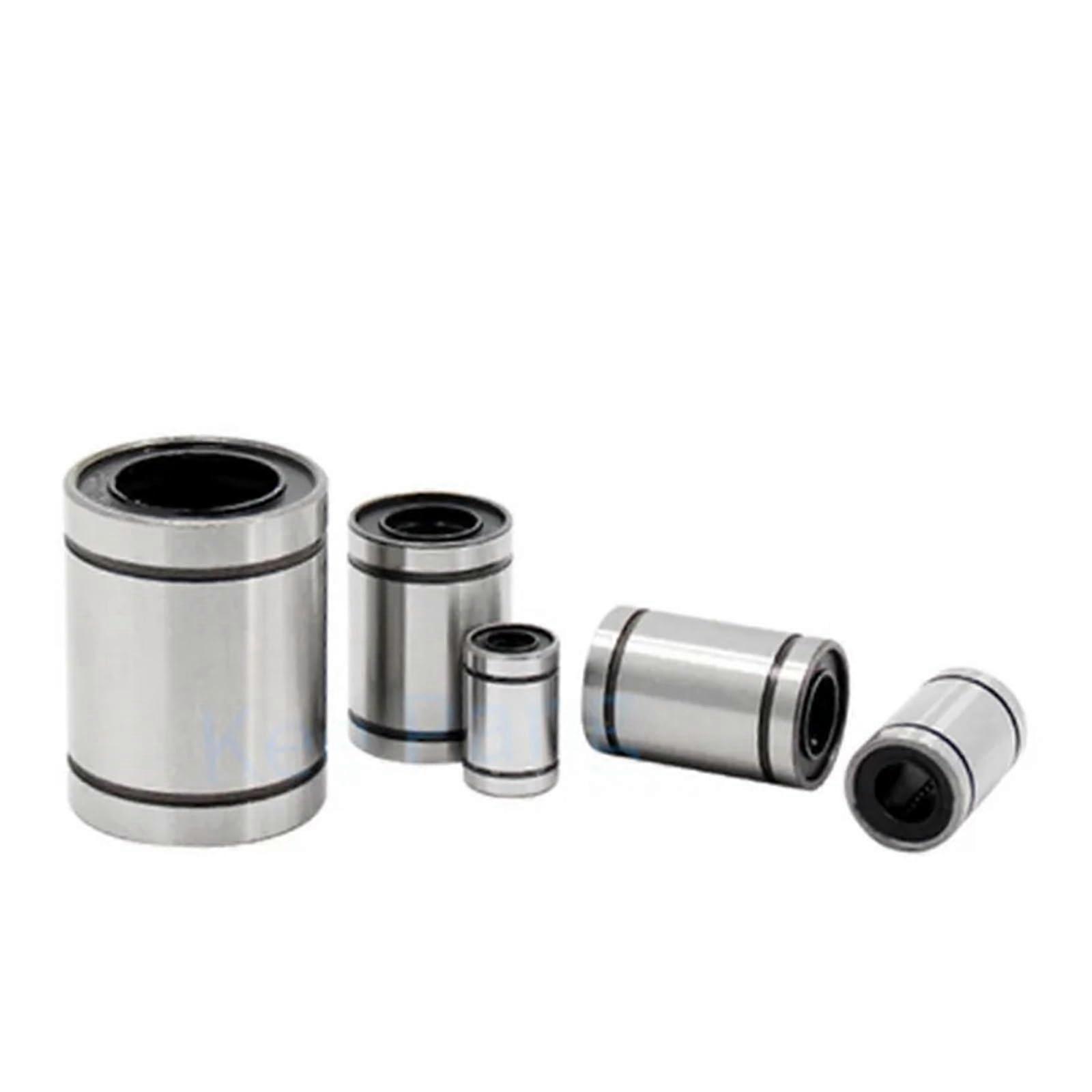 LM8UU 8Mm Linear Bearing Set, 10 Pieces, CNC Rod Rail Bushing, Includes LM3UU LM6UU LM10UU LM12UU LM14UU LM16UU LM20UU