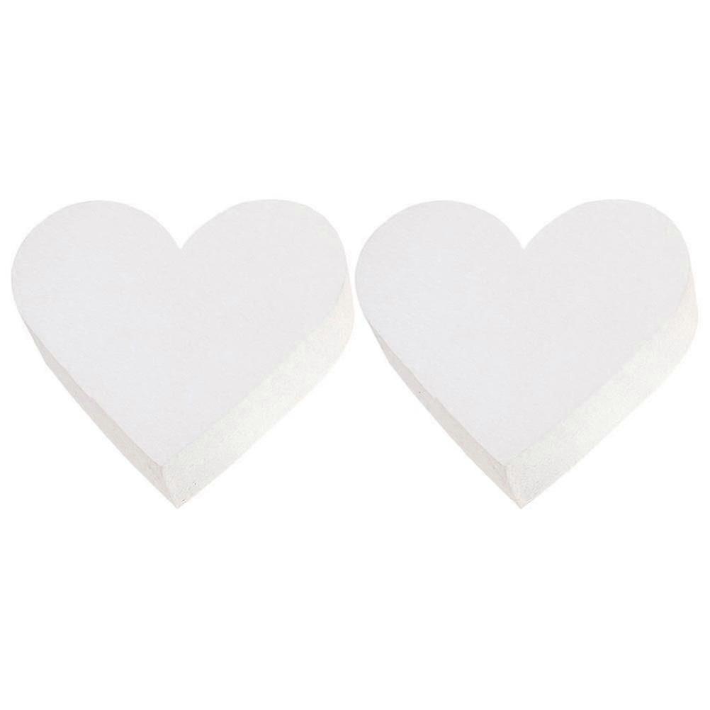 2pcs Heart-shaped Foam Cake Dummy Baking Model for Various Applications, Ideal for Display and Decoration