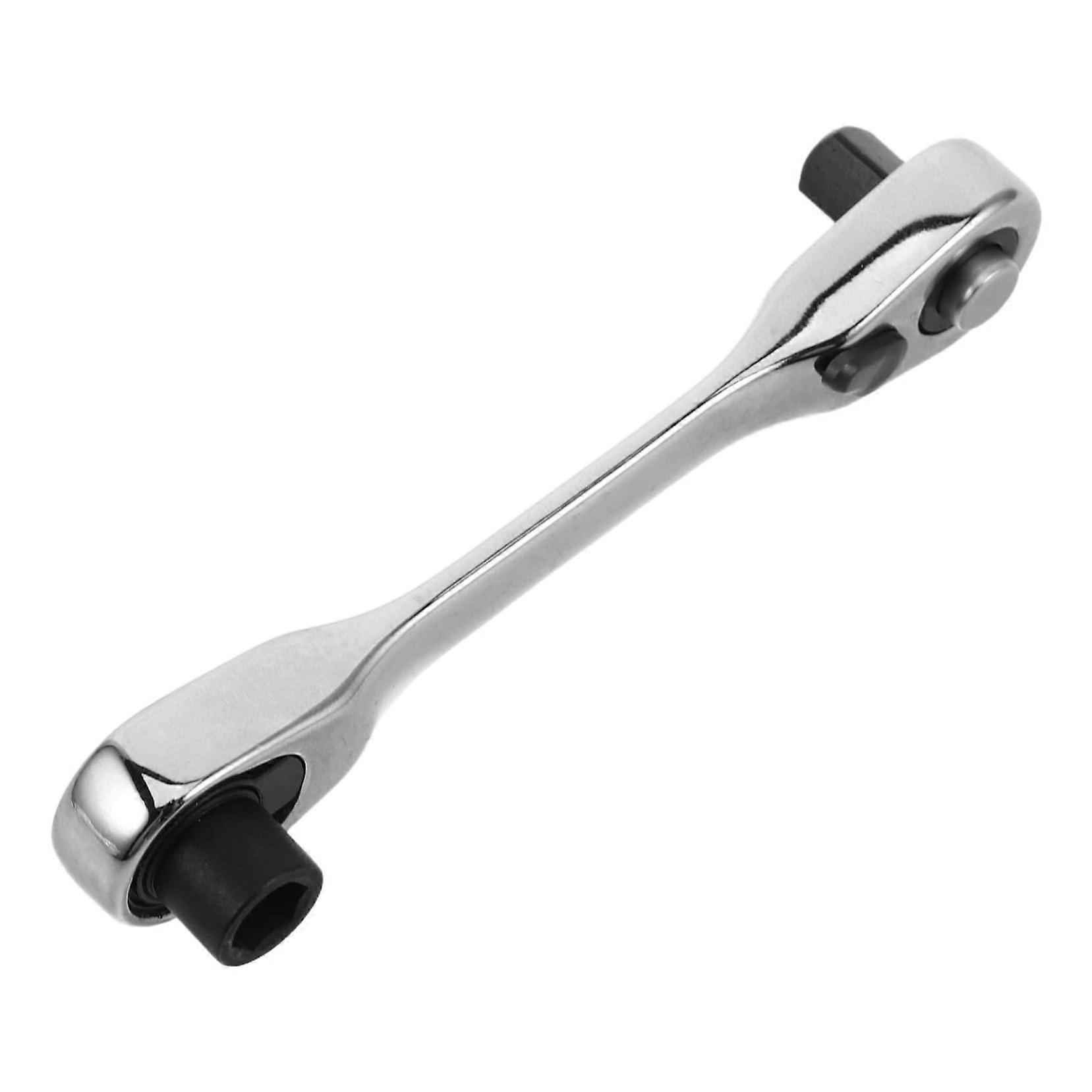 Mini Ratchet Wrench Hexagonal Socket Spanner Reversible Drive Compact Handheld Tool For Car