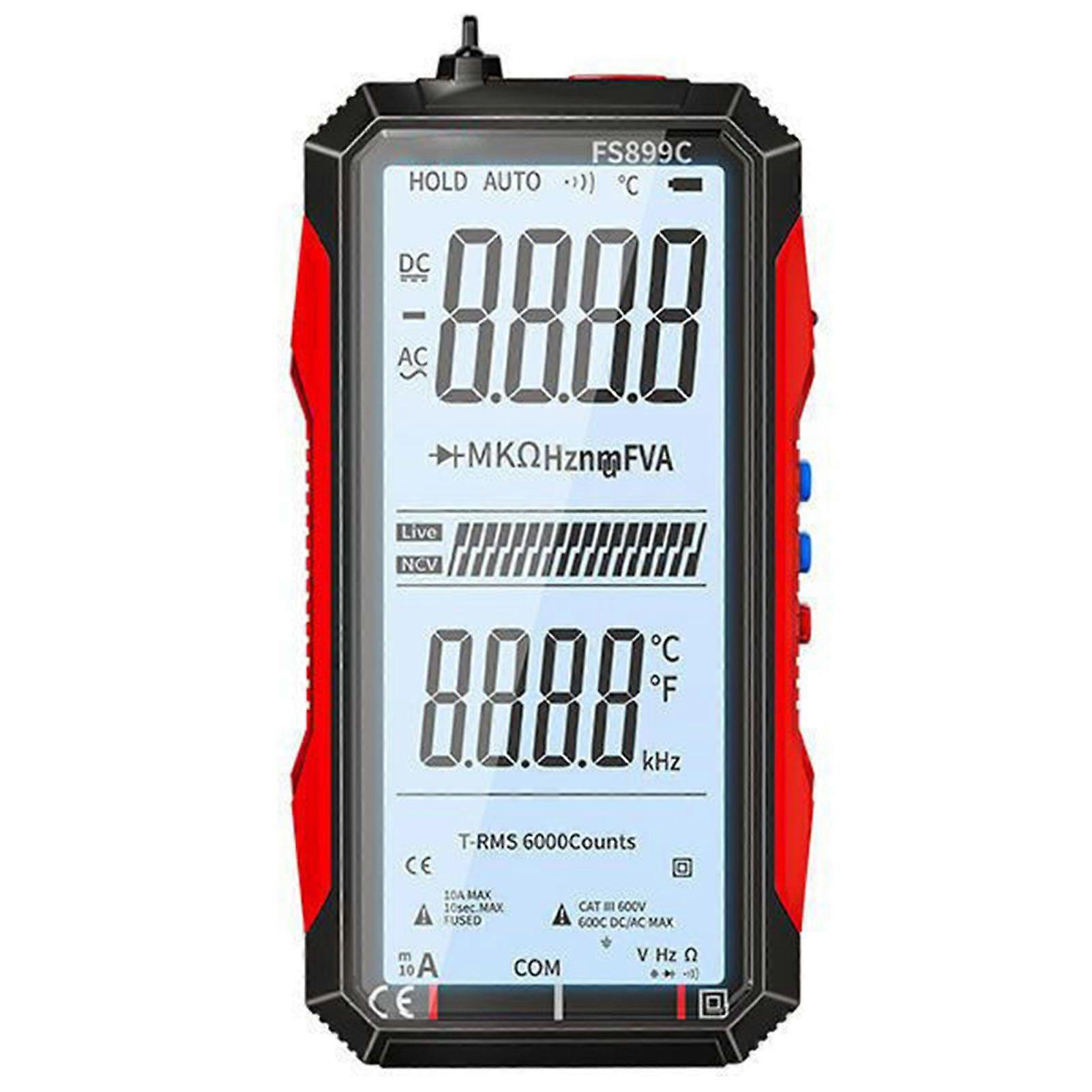 Rechargeable Digital Multimeter Large Screen Fully Automatic User-Friendly Operation Automotive Diagnostics