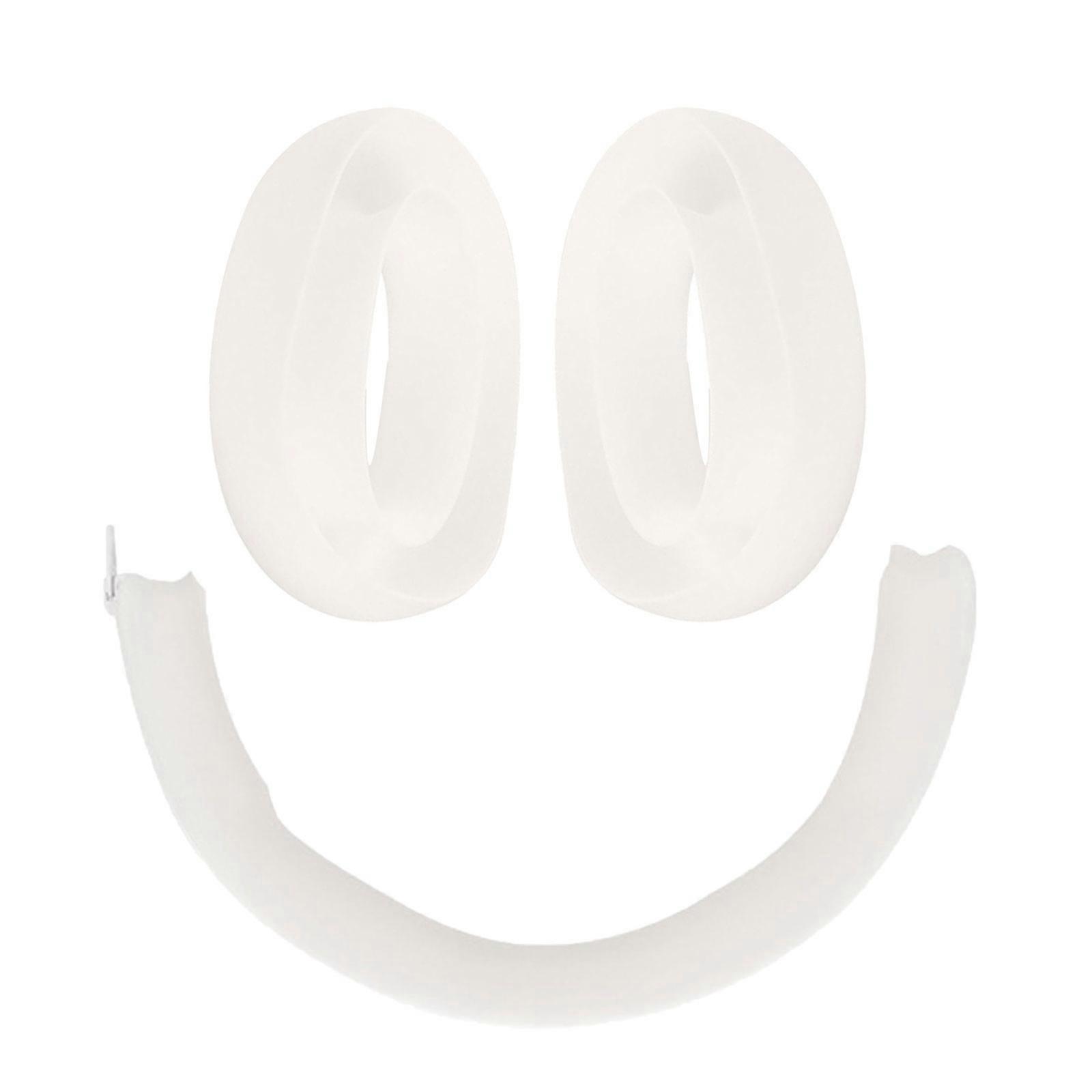 専用ヘッドフォン交換用ヘッドビーム保護スリーブハウジングスキンホワイト用のソフトシリコンイヤークッションカバー