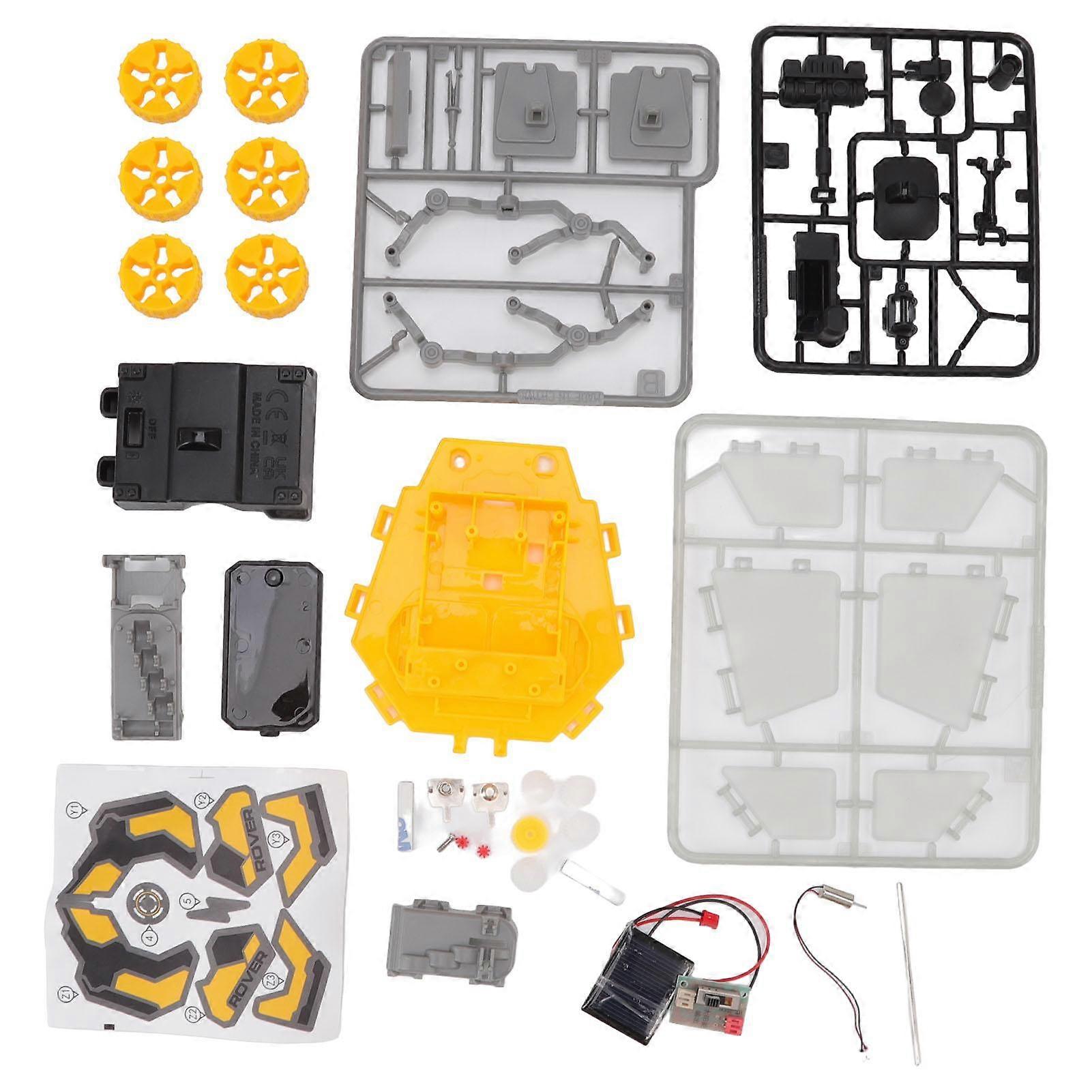 Solar Mars Exploration Car Model Functional Educational Mars Car Building Toys DIY Kit for Above 8