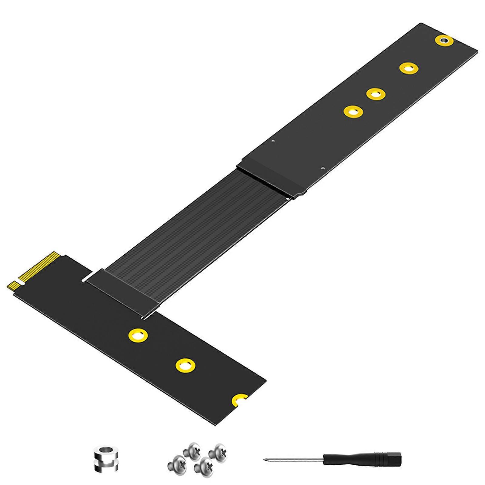 M.2 Solid Disk Extender Cable 30CM For PCIe3.0/2.0/PCIE4.0 Double Protocols M.2 Solid Disks 2230/2242/2260/2280 Models Multicolor