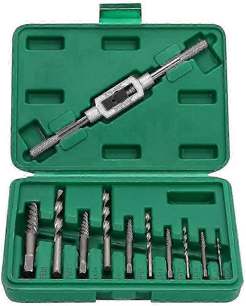 11pcs Damaged Screw Extractors Broken Bolts With Storage Box
