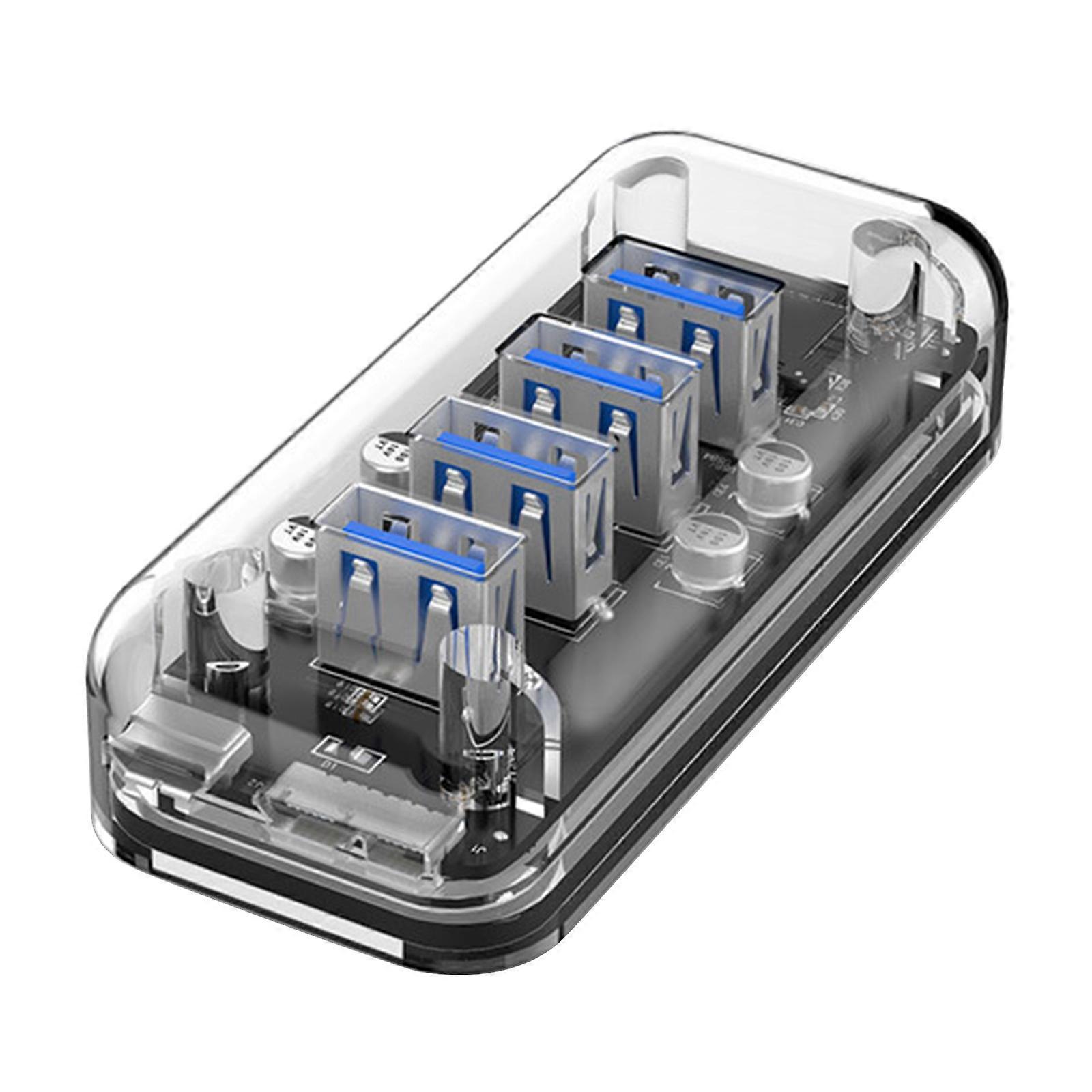 USB 3.0 Hub 4 Port USB Splitter Charging Adapter for Laptop and PC USB Extender with Fast Speed Data Transfer Multicolor