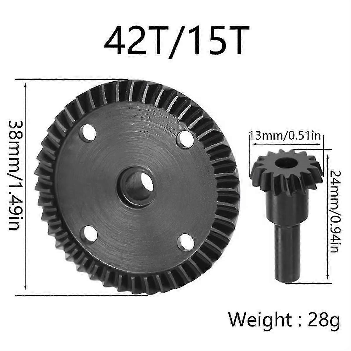 Main Differential Gear and Input Gear for ARRMA 1/8 6s Upgrade Parts 42T+15T