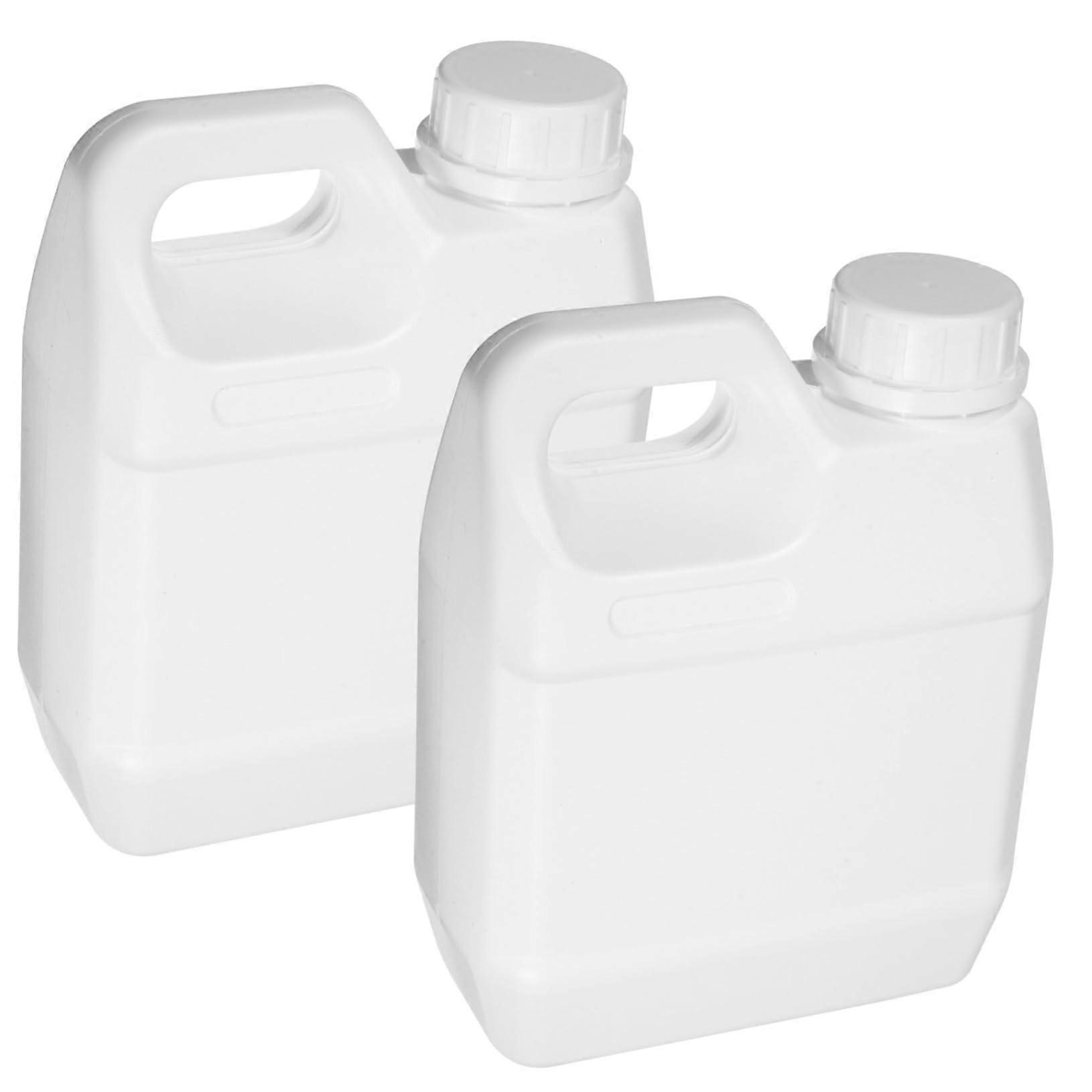 2 Pack Plastic Water Storage Container with Secure Sealed Lid for Camping and Outdoor Use