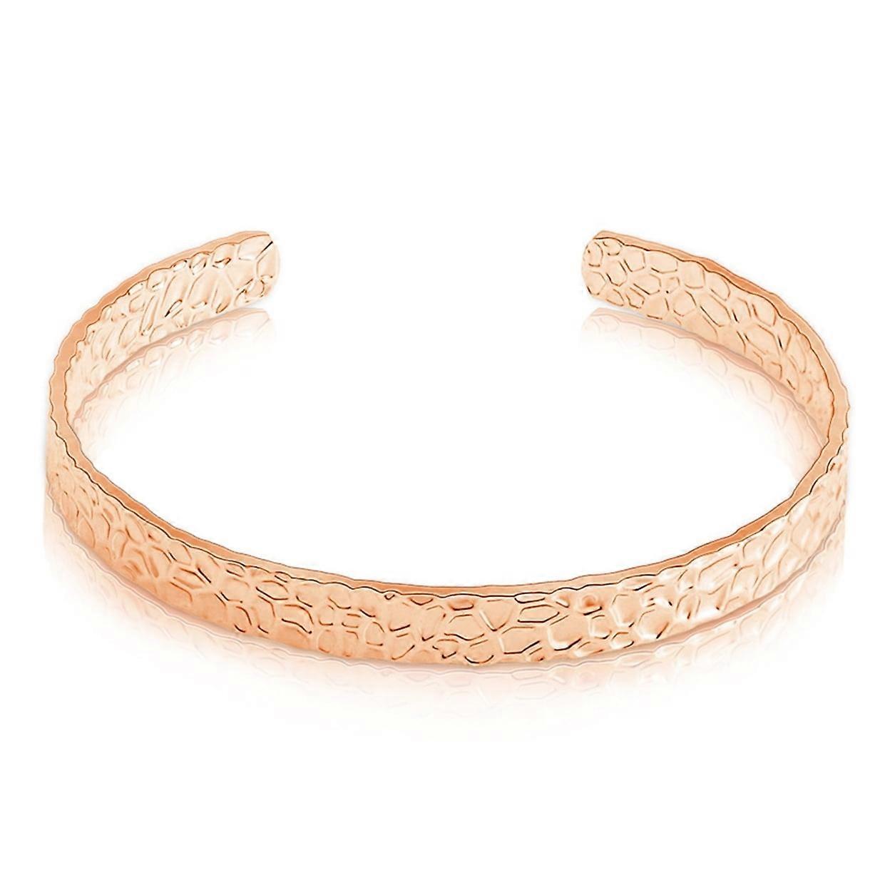 Percussion Pattern Adjustable Open Cuff Copper Material Women Bracelet Bangle
