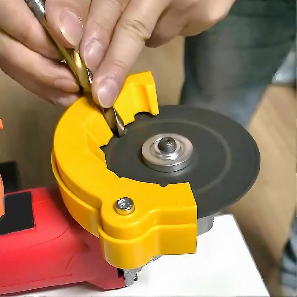 Drill Bit Sharpener,Drill Bit Grinding Attachment, Drill Bit Grinding Giant Blade Angle Grinder for All Bits