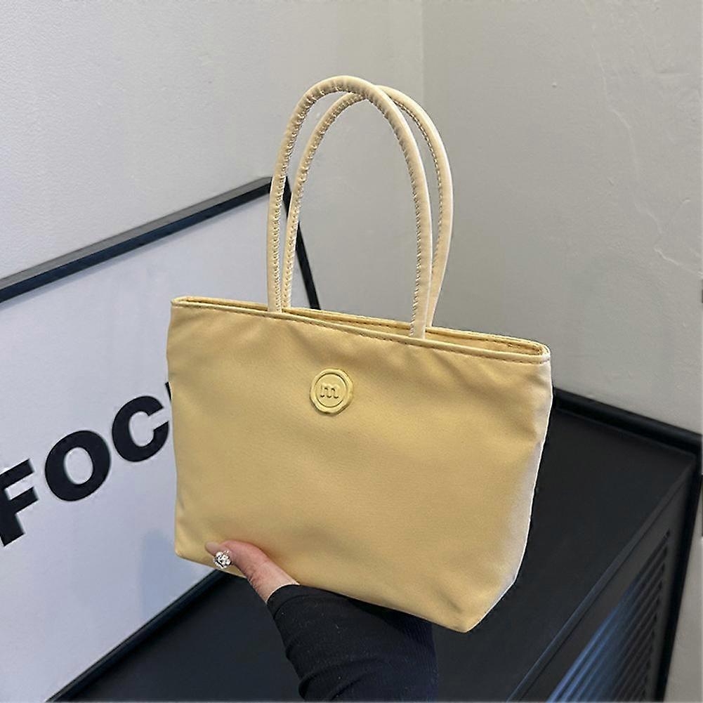 Nylon Bucket Bag Spacious Tote For Everyday Use Versatile Simple Design Multiple Color Options