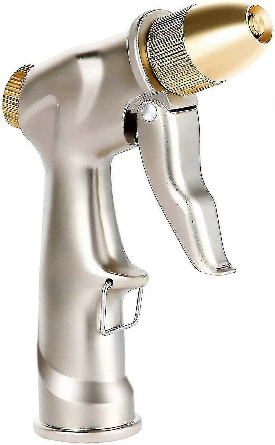 فوهة خرطوم الحديقة ، بخاخ فوهة مياه معدنية شديدة التحمل مع فوهة نحاسية كاملة f74