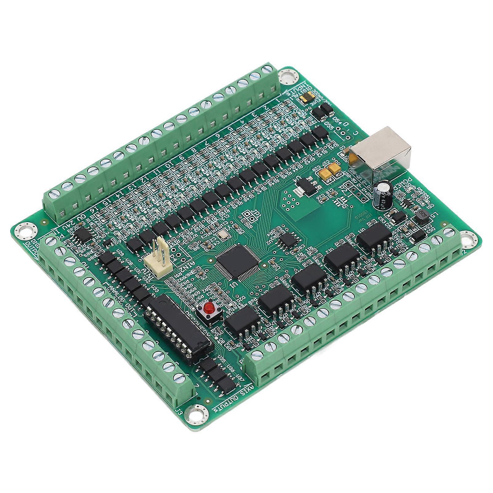 CNC 5 Axes USB Motion Card 500KHZ Breakout Board, Stepper Control Drives DC12-24V