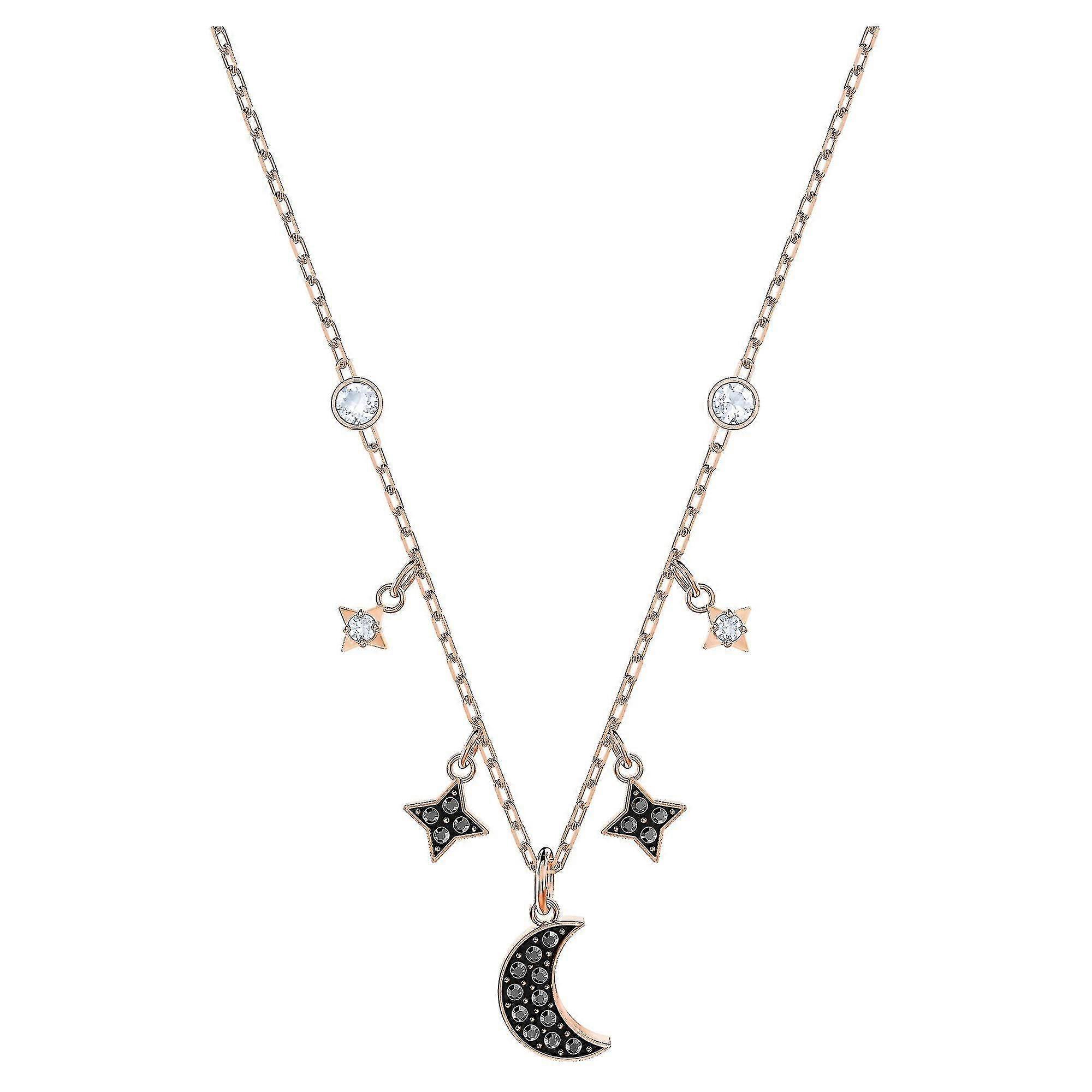Rose Gold Star Moon Necklace szrh21