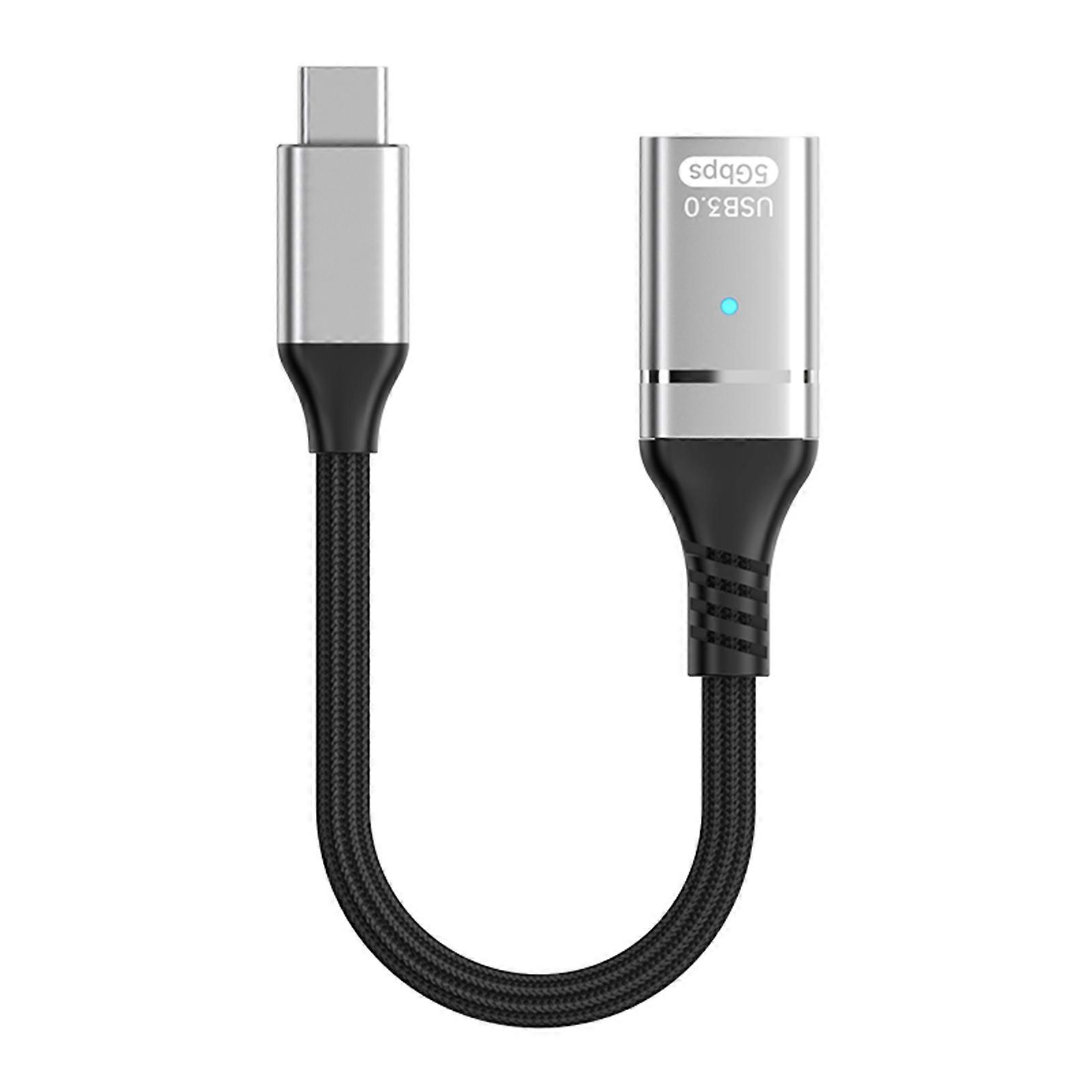 Aluminum USB C OTG Adapter Cable For External Storage Keyboards Flash Drive 10Gbps Data Synchronization  silver