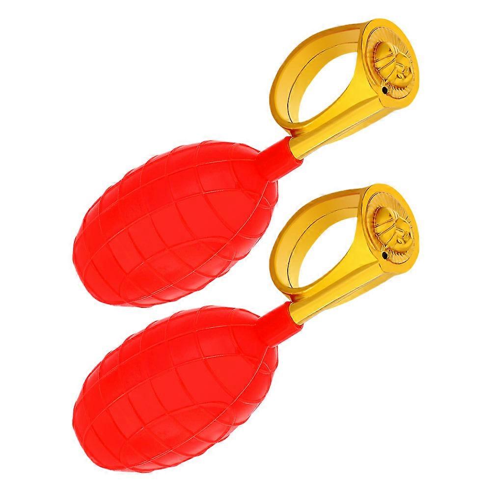 Accessories Water Squirt Ring for Party 2Pcs Red Plastic