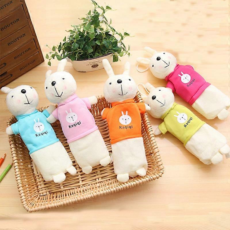 Lovely Short Plush Rabbit Pencil Case
