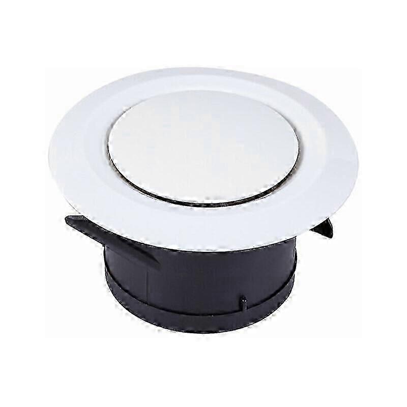 Plastic ventilation grille for efficient air flow