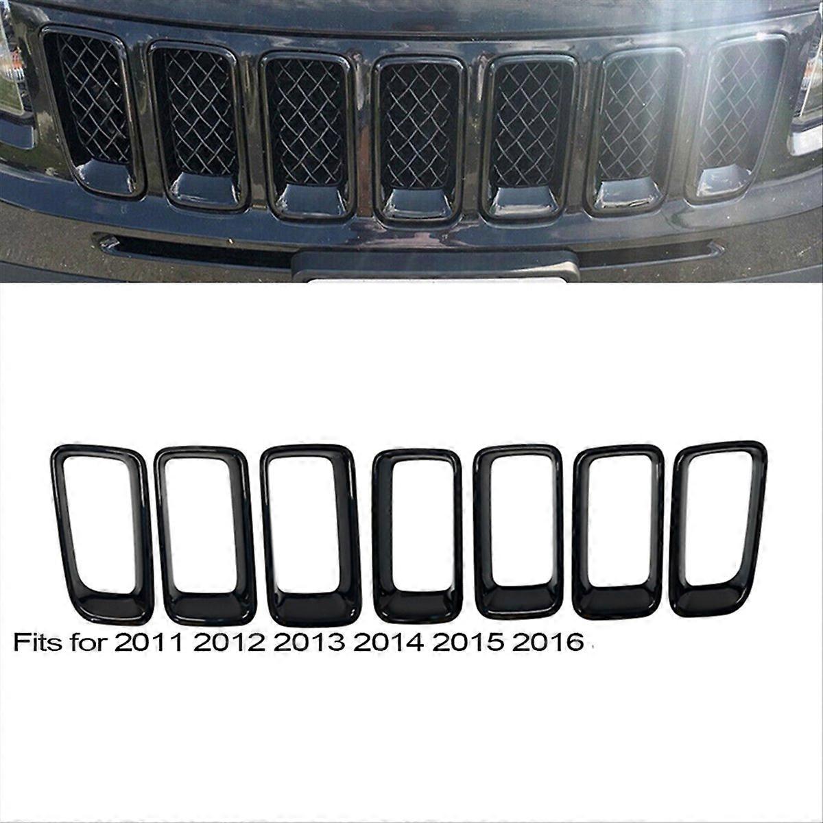 7 Pcs Front Grille Inserts 68109865AA For Jeep Compass