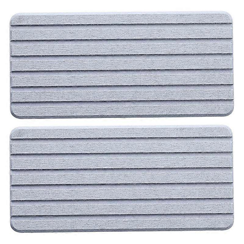 2 PCS Water Absorbent Diatomite Coasters Rectangle