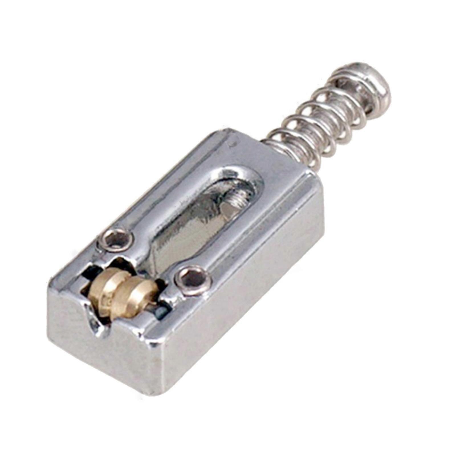 Quick String Changing Capable Guitar Bridge Roller Saddles Metal Construction Suitable for Standard Tremolo Systems  Silver