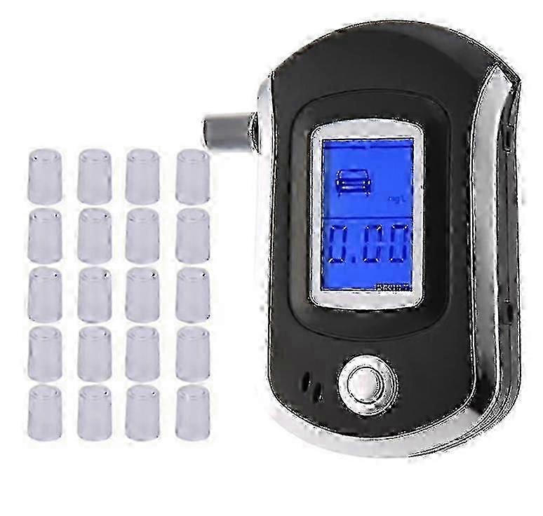 Professional Digital Breathalyzer With Lcd Display 20 Filters - Portable Alcohol Tester For Personal Workplace Safety_cje6 -NEW