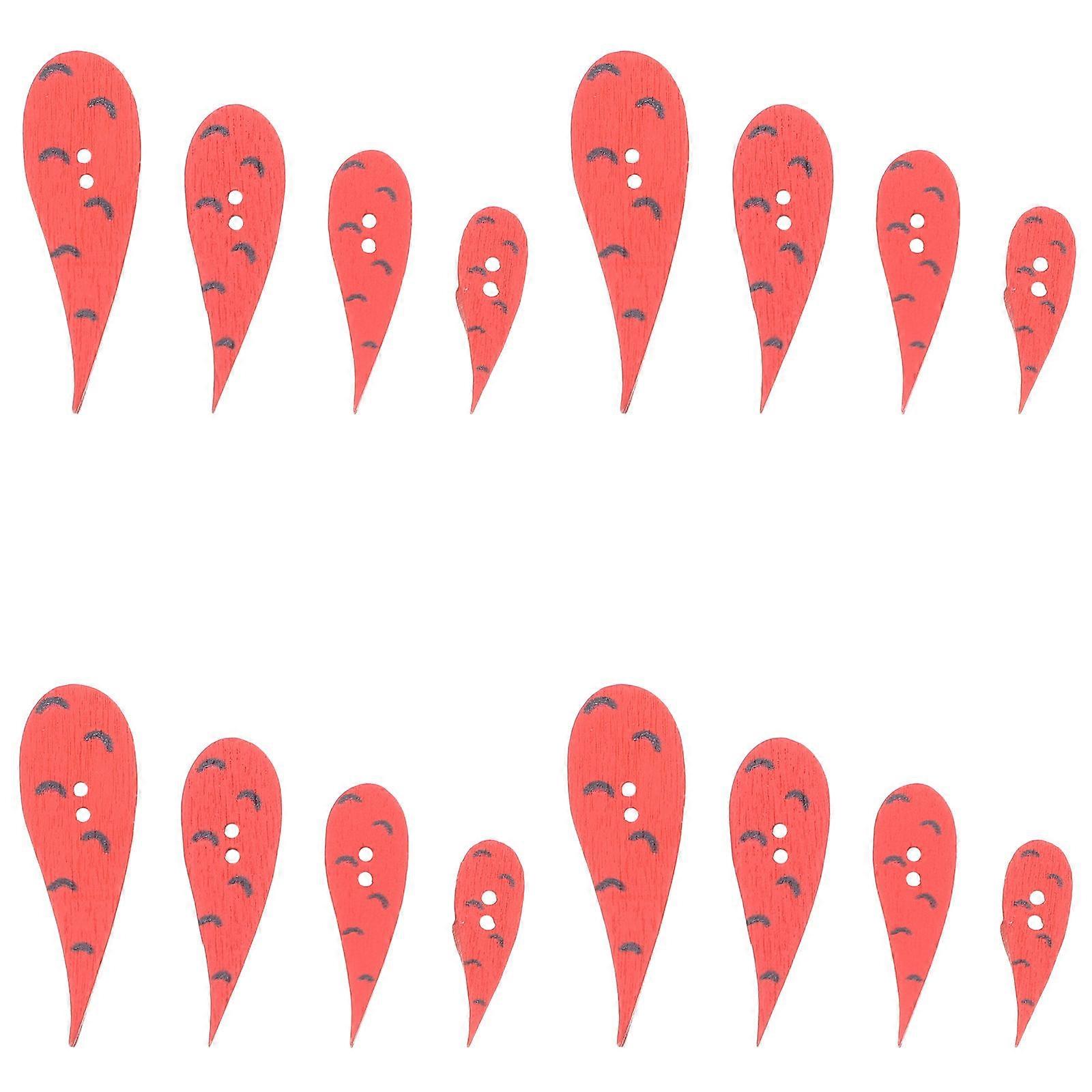 Wooden Buttons for Holiday Craft Use 100Pcs Pack