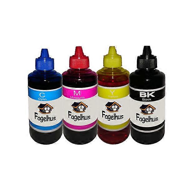 refill ink in bottle 4 color set (CMYK) 100ml