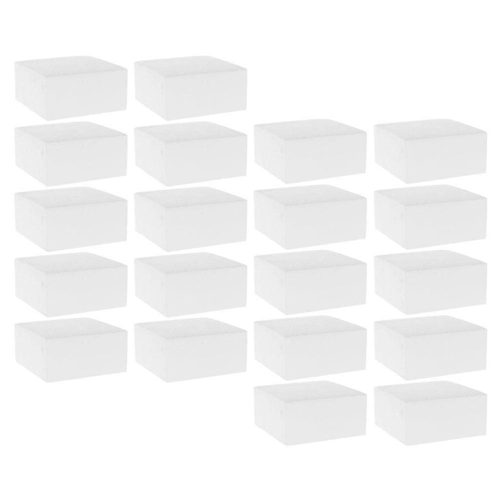 80Pcs Foam Cake Dummy Square Model for DIY Cake Decorating Practice