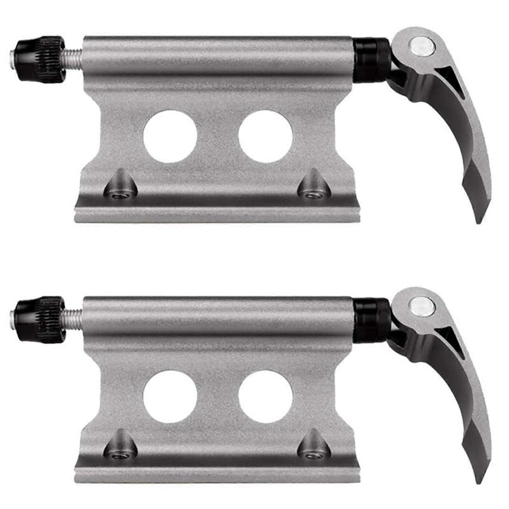 2X Bicycle Fork Mount Bike Block Fork Mount Front Wheel Fork Fixing Holder Cycling Fork Rack Accessories,Titanium
