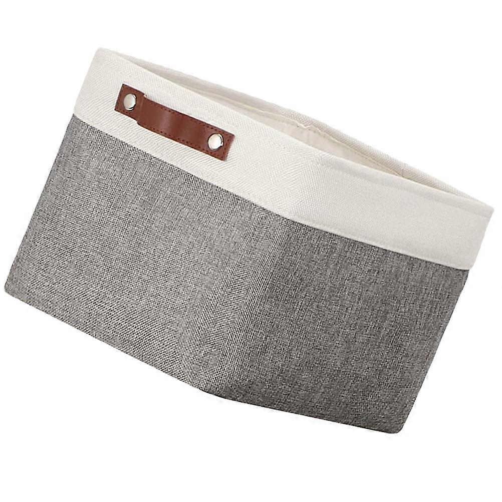 Rectangular Storage Basket For Kitchen And Bathroom Organization Lightweight Cotton Linen 5Pcs