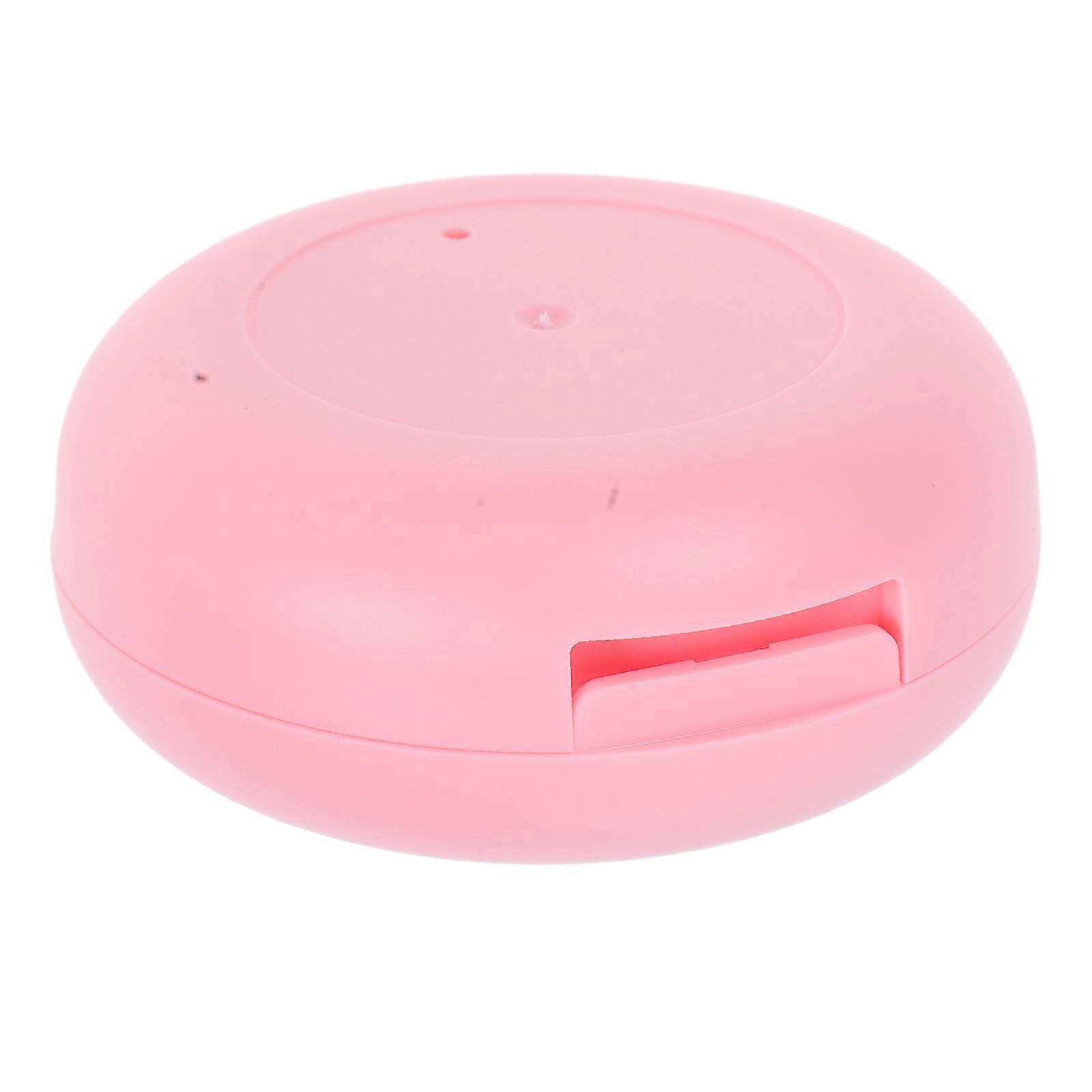 Empty Cosmetic Case Pink for Makeup Blush with Mirror Compact