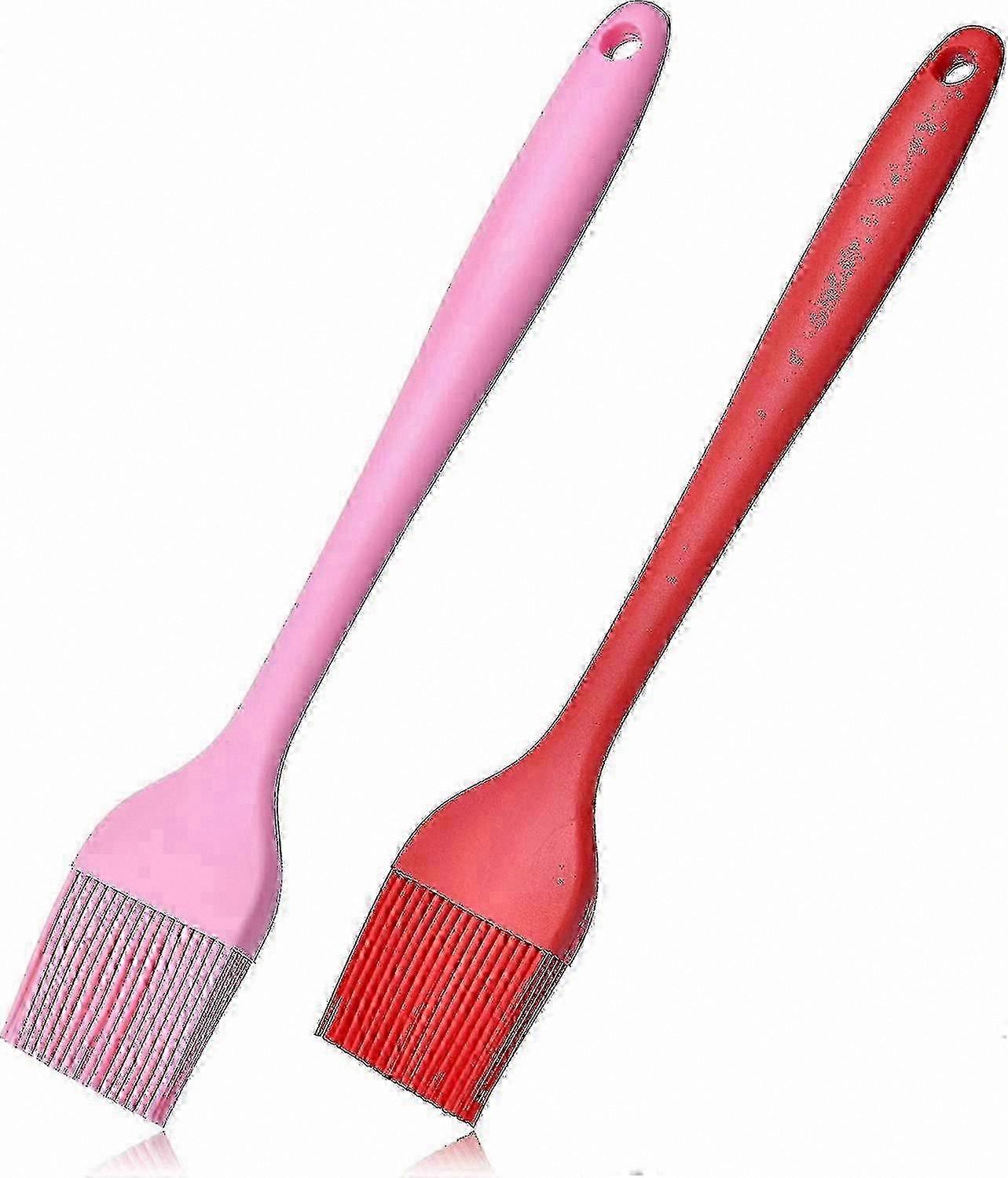 2-Pack Heat-Resistant Silicone Baking Brushes for Cooking and Grilling