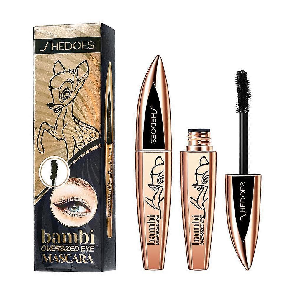 Waterproof Lengthening Mascara with UltraBlack Pigment, Smudge Proof LongLasting Volume Boost