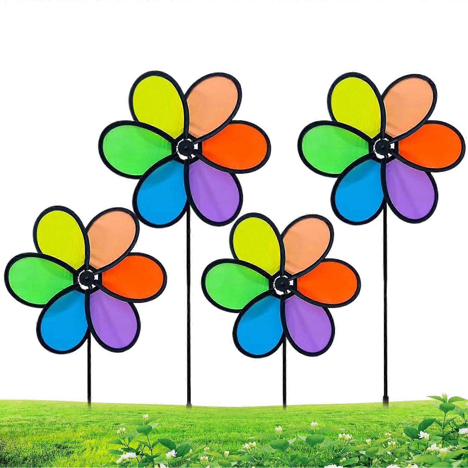 Rainbow Wind Spinner for Yard Decor, Colorful Garden Pinwheel with Vibrant WindDriven Rotation