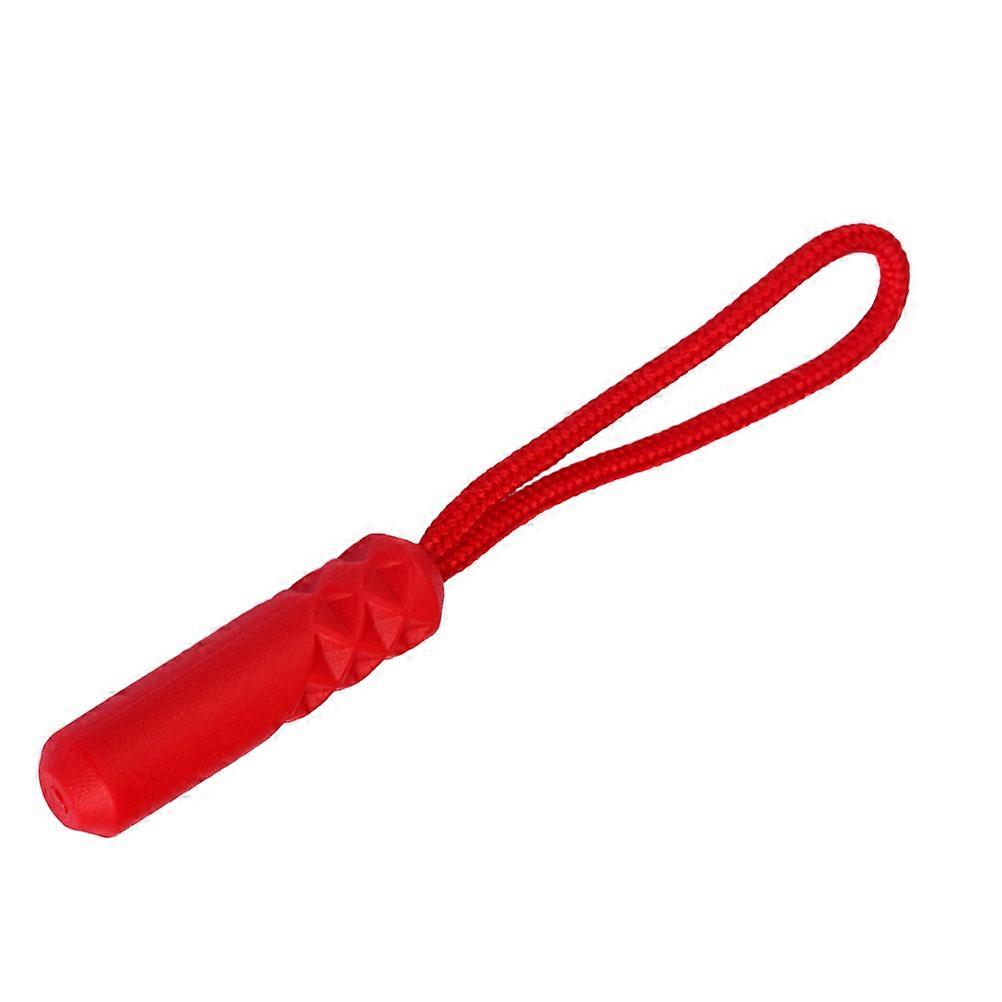 Zipper Pull Rope Cylinder Head Zipper Puller for Clothes 20Pcs Red