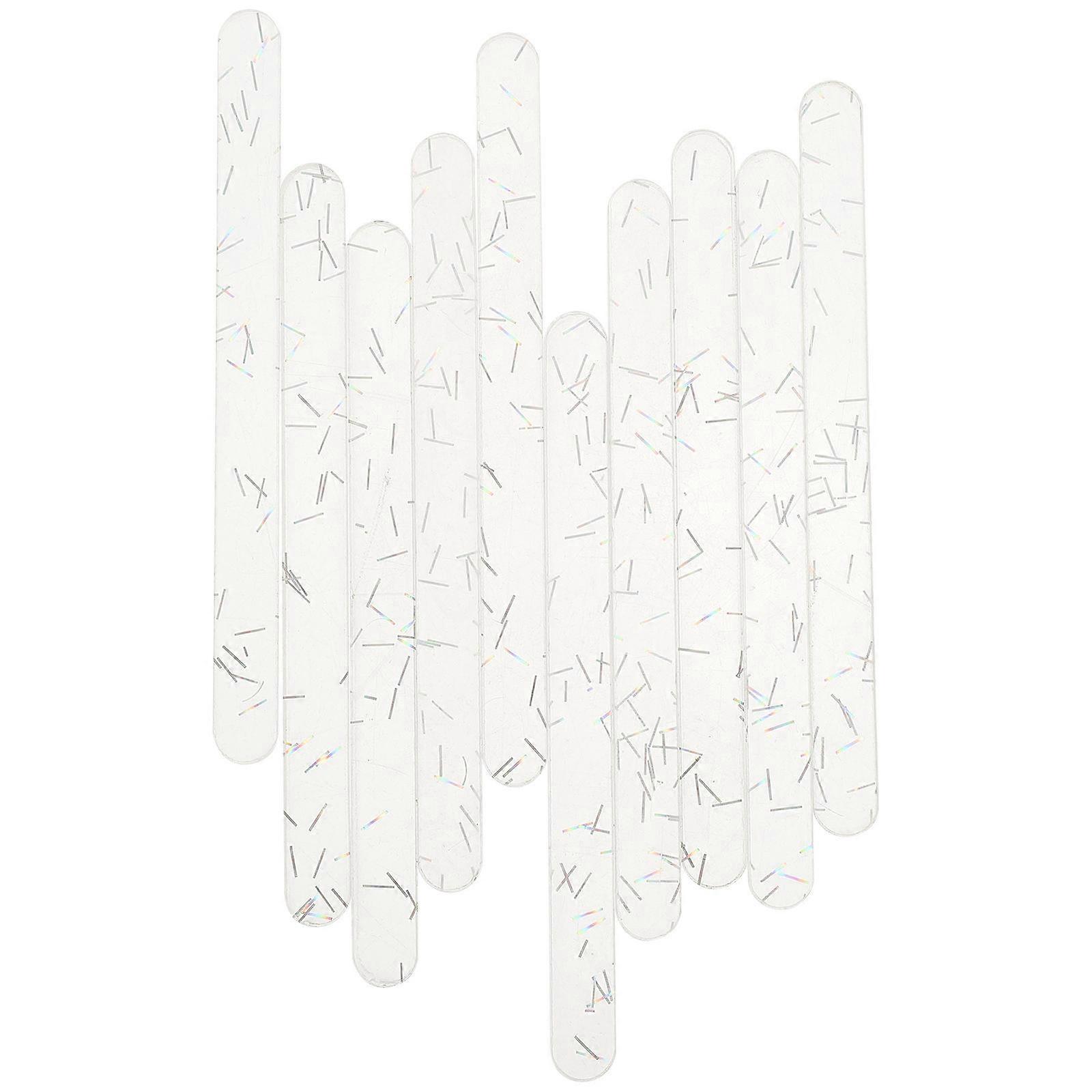 20Pcs Acrylic Stick for DIY Ice Cream Making Multi Color Popsicles Tool