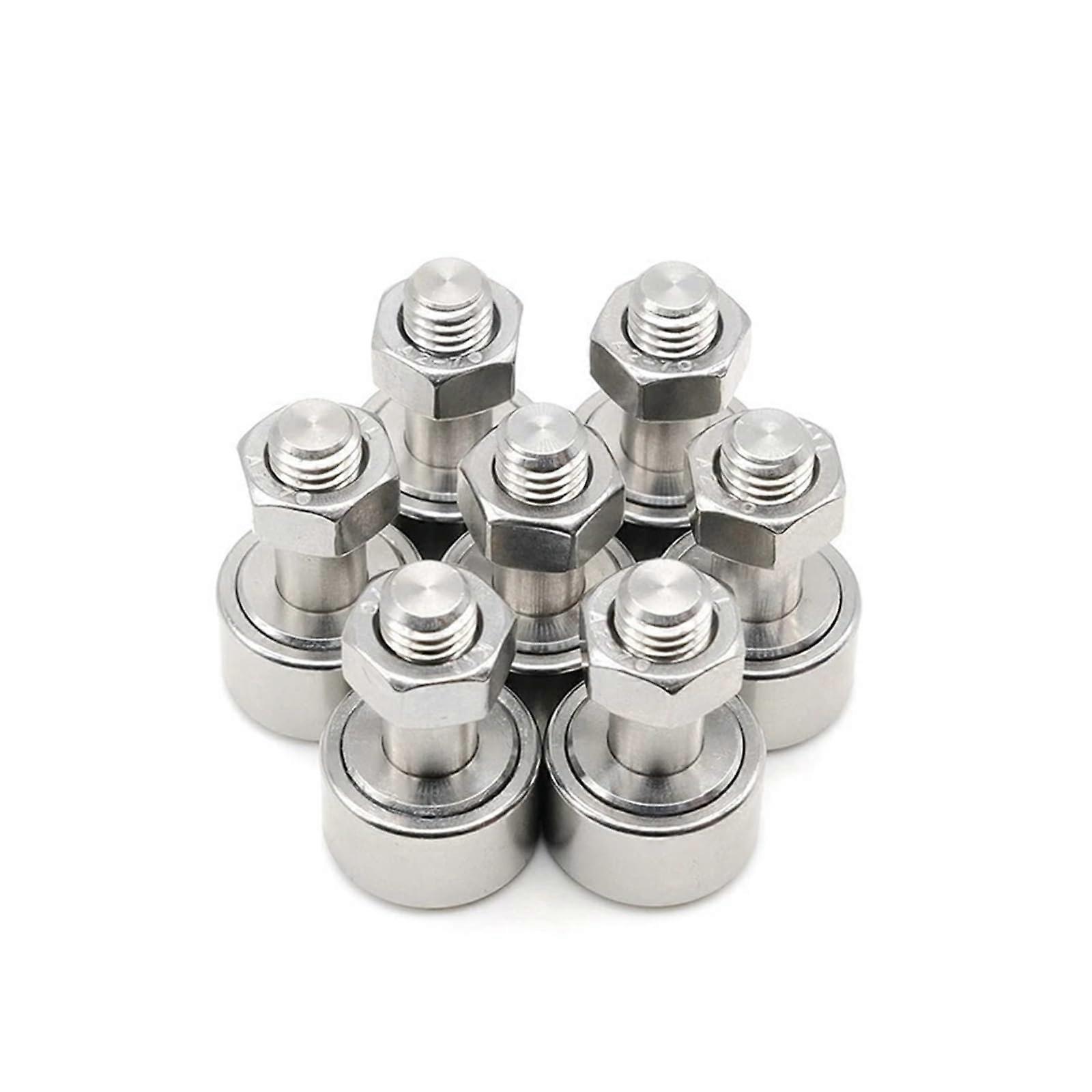 7Pcs CF5 Cam Follower Needle Roller Bearings SUS304 Stainless Steel  Load Precision KR13