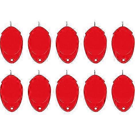 10 Piece Plastic Sewing Machine Needle Threader Set Red 26-27s