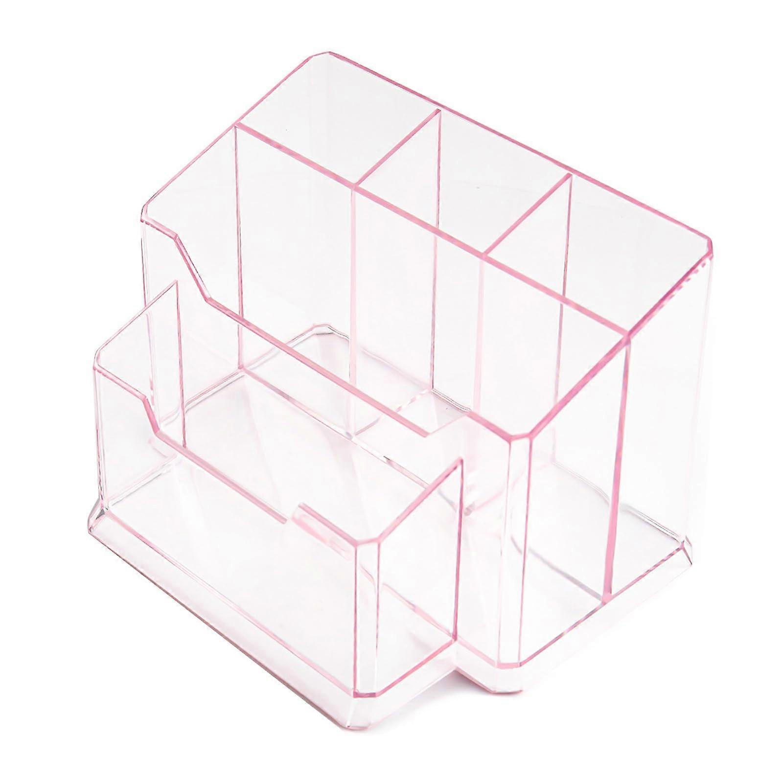 Nail Drill Bit Holder Acrylic Storage Box for Manicure Tools with Clear Visibility Design