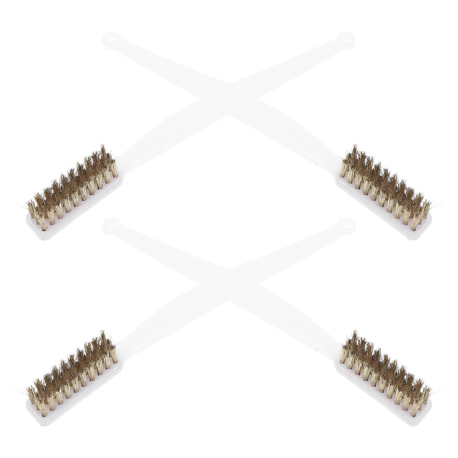 Copper Wire Toothbrush Tool for Nozzle Cleaning 16Pcs Mini Wire Brush Set