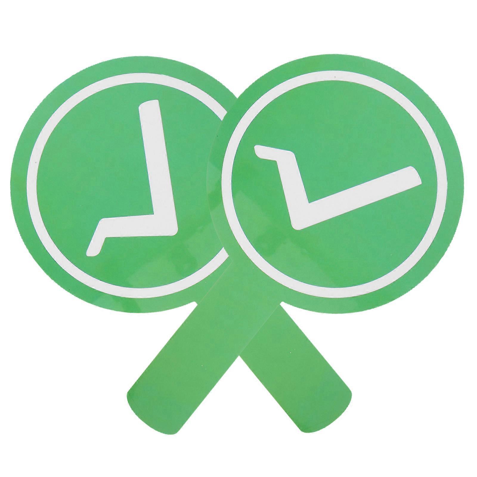 Teacher Judging Paddles Double Sided Classroom Tools 2Pcs for Student Participation