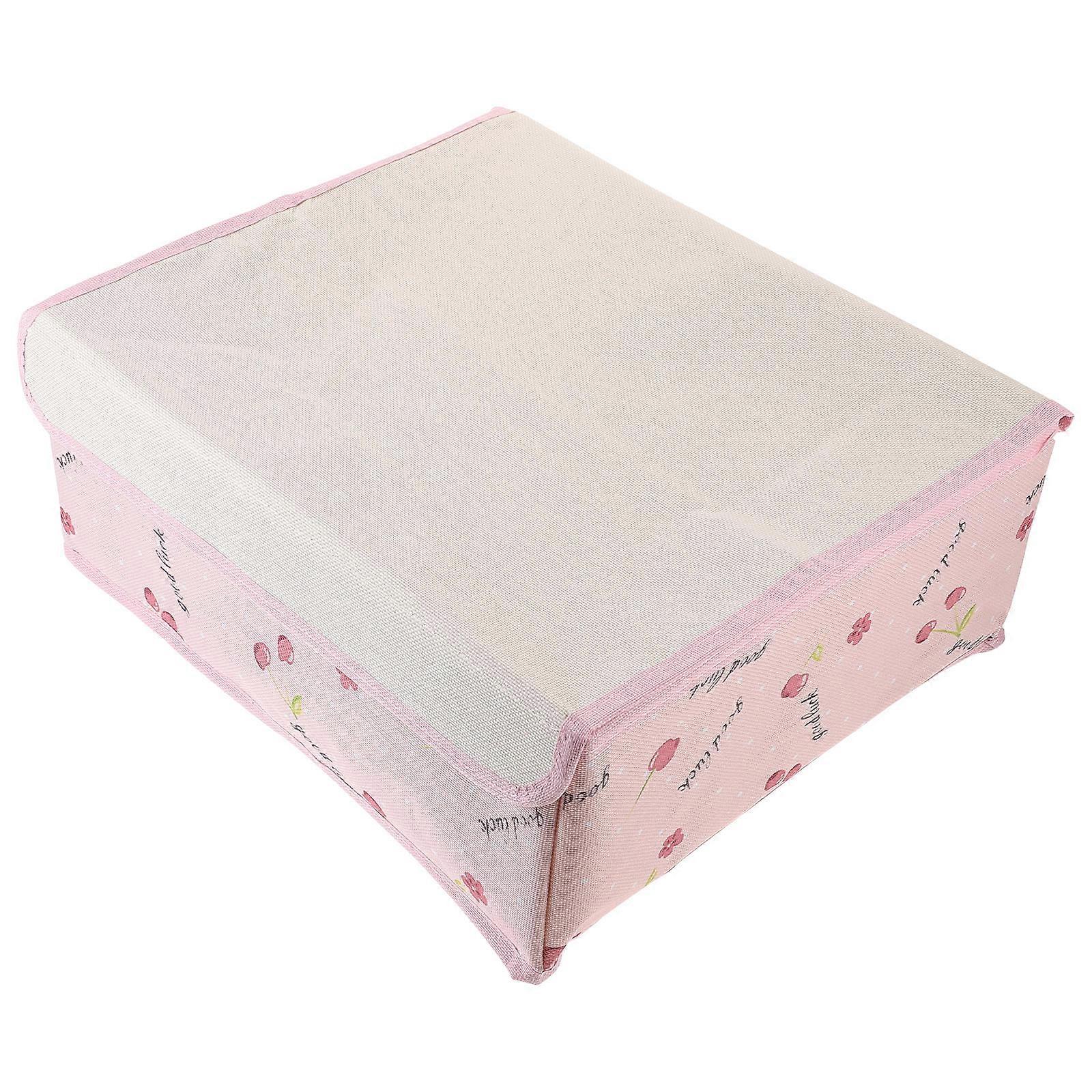 Underpants Organizer Oxford Cloth Storage Box with Lid 2Pcs Foldable Holder