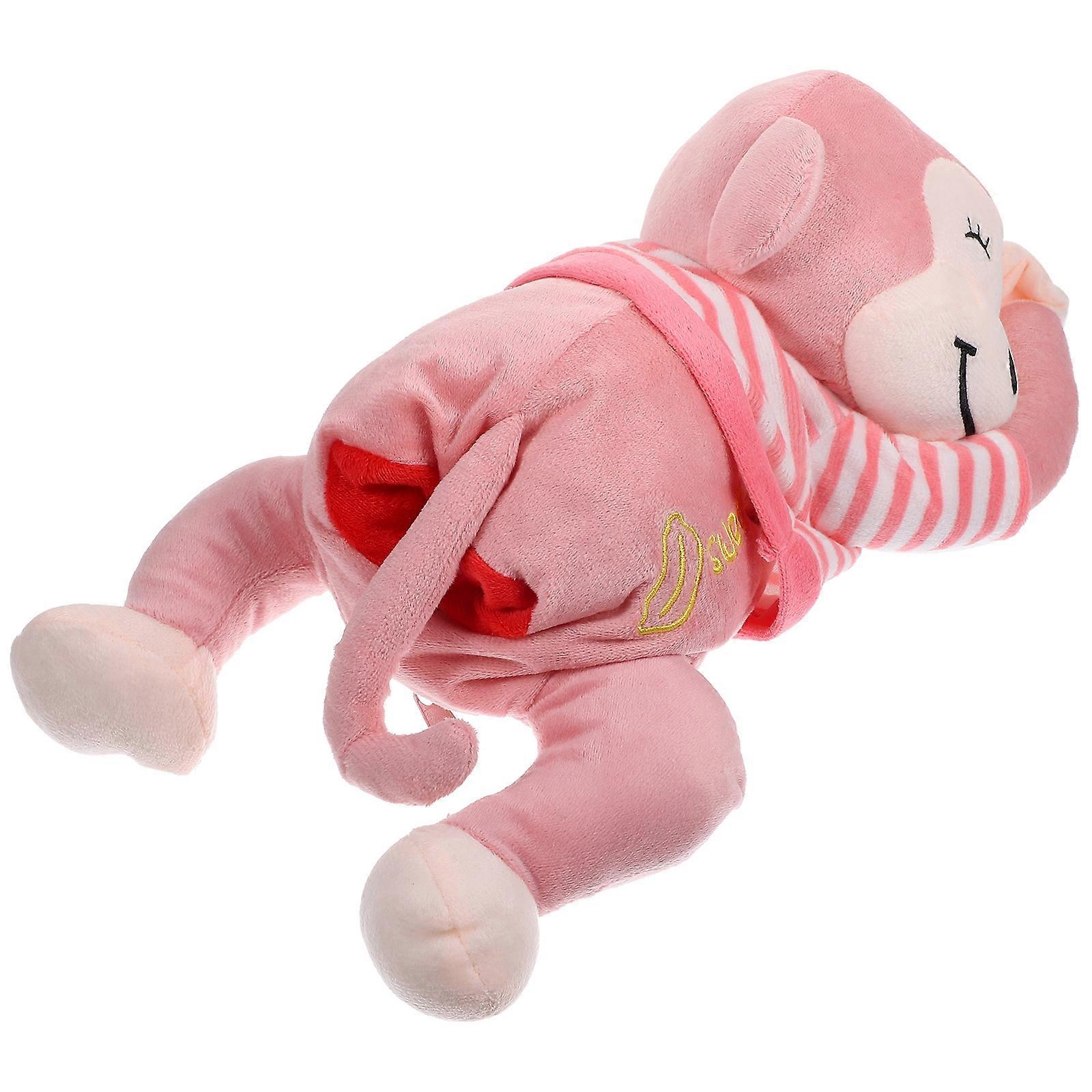 Plush Monkey Shape Tissue Box Holder Cartoon Tissue Dispenser 3Pcs