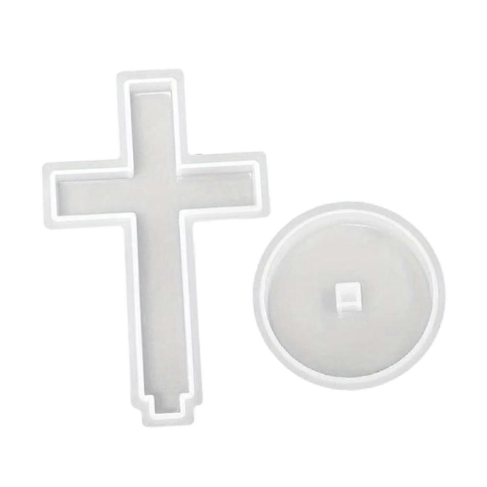 Cross Models with Base Decoration DIY Crafts Clay Craft Gift Silicone Models