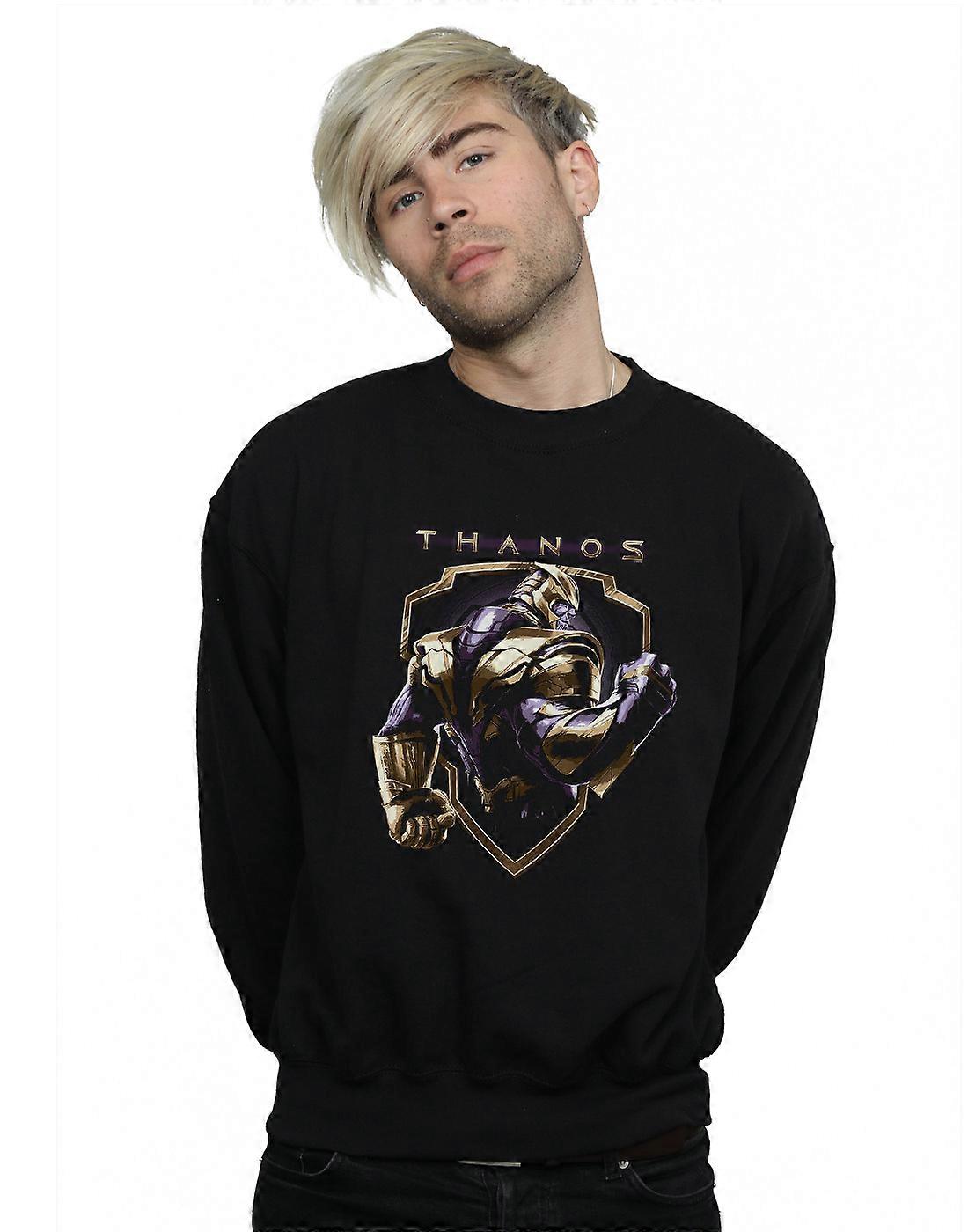 Marvel Men's Avengers Endgame Thanos Shield Sweatshirt