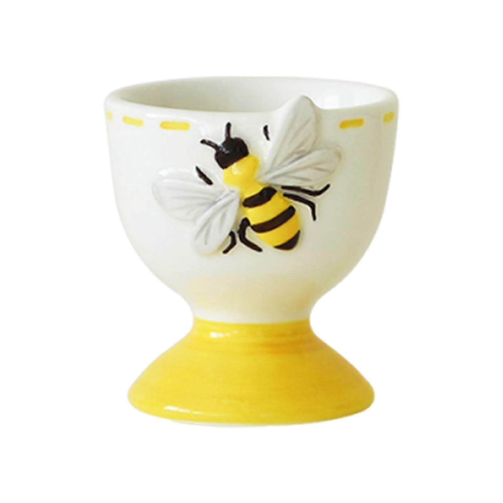 Ceramic Egg Holder Handmade Rustic Design for Kitchen Countertop Storage, Porcelain Egg Tray