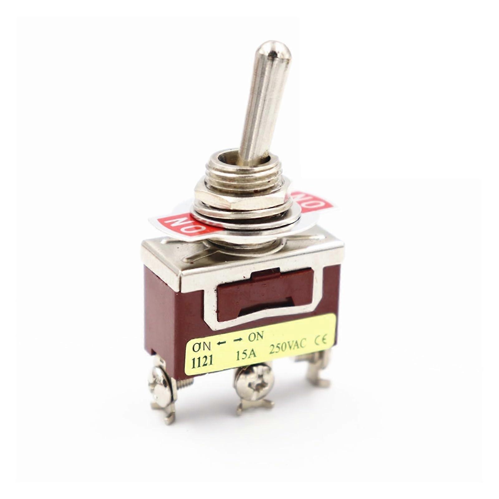 1121 12mm SelfLocking Toggle Switch ONON Handle Design for Panel Mount